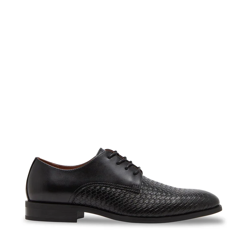 STEVE MADDEN Steve madden fairfax black leather formal shoes